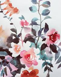 This class is for anyone that wants to learn the basics of watercoloring in order to start on their own fashion or illustration projects, but even the most experienced painters. Watercolor Illustrator Gala Kamenskaya Galakamenskaya Flowers Watercolor Flower Aquarelle Painting Watercolor Pattern Floral Watercolor Illustration