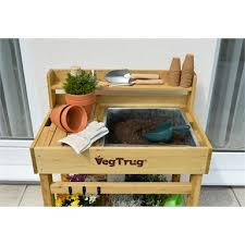 Find Vegtrug 80 X 49 X 100cm Natural Potting Table At Bunnings Warehouse Visit Your Local Store For T Raised Planter Beds Potting Table How To Make Terrariums