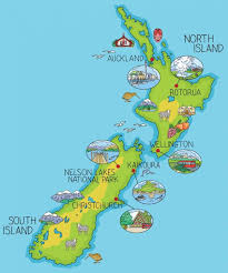 Sie finden darauf zahlreiche städte wie die hauptstadt. New Zealand Cartoon Karte Karte Von Neuseeland Cartoon Australien Und Neuseeland Ozeanien