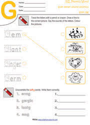 esl phonics world soft letter c and g worksheets