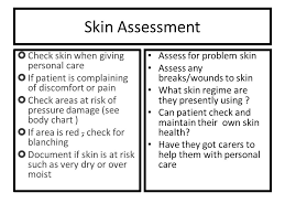 Skin Assessment Check Skin When Giving Personal Care