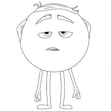 The Emoji Movie Mel Meh Coloring Pages Emoji Coloring Pages Emoji Movie Coloring Pages