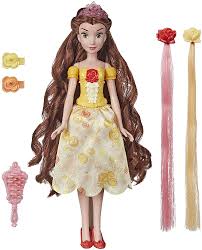 26 diy hairstyles fit for a princess. Amazon Com Disney Princess Hair Style Creations Belle Fashion Doll Hair Styling Play Toy With Brush Hair Clips Hair Extensions And Removable Fashion Toys Games