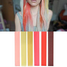 Be careful on blonde hair not to get your hair too wet. Best Rose Gold Hair Dye Set Of 6 Diy Pink Blonde Ombre Hair Chalk Home Coloring Amazon Ca Beauty