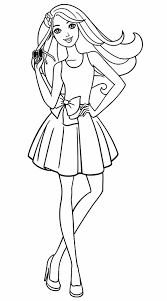 Barbie é um brinquedo infantil, uma boneca, principalmente para meninas de 3 a 14 anos. Desenhos Para Colorir Barbie Imprimir