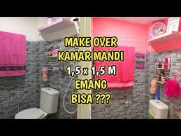 Beliau menginginkan kamar mandi kering dengan toilet. Make Over Kamar Mandi 1 5 X 1 5 M Emang Bisa Home Decor Indonesia Youtube