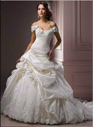 Such A Pretty Dress Drop Waist Ball Gown Sweetheart Neckline Off The Shoulder Straps Handmade Flor Ball Gown Wedding Dress Wedding Dresses Ball Gowns Wedding