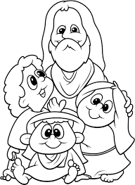 Scholars have commented that although these parables seem simple, the messages they convey are deep, and central to the teachings of jesus. Jesus Christ Blesses The Little Children Coloring Page January 2013 116 Fine Coloring Diplomat