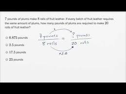 Data come in two basic types, qualitative and quantitative. Ratios Rates And Proportions Basic Example Video Khan Academy