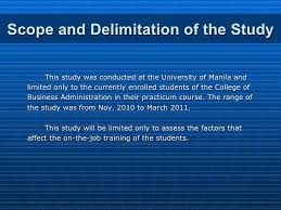 Chapter 1 of your study, discuss the data. Factors That Affect The On The Job Training Of