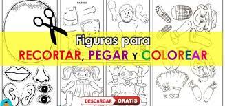 Figuras Para Recortar Pegar Y Colorear Material Para Descargar Pdf Actividades De Aprendizaje Del Nino Recortar Preescolar