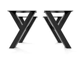 4x metal table legs y shape y8080 pieds de table table industrielle pied de table metal