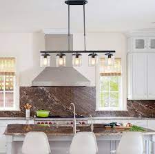 Linear Modern Pendant 5 Lights Kitchen Island Lighting Island Lighting Dream Kitchens Design