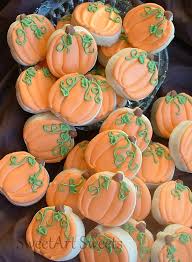 Pumpkin Cookies Fall Cookies 2 Dozen Small Pumpkin Cookies Fall Cookies Halloween Cookies Decorated Pumpkin Sugar Cookies