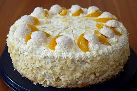 Backen sie einen keks, toast eine mandel, oder kaufen sie eine fertige, schlagsahne. Pfirsich Raffaello Torte Experimente Aus Meiner Kuche