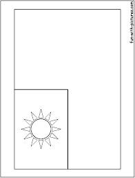 Flag of the united arab emirates flag of tajikistan. Taiwan Flag Coloring Page