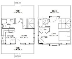 20x16 House 20x16h2 587 Sq Ft Excellent Floor Plans Floor Plans Courtyard House Plans House Floor Plans