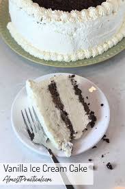 Easy Vanilla Ice Cream Cake Recipe Recipe Homemade Ice Cream Cake Ice Cream Cake Recipe Ice Cream Cake