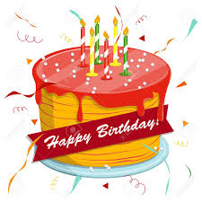 Gateau D Anniversaire Joyeux Dessin Anime Mignon Avec Des Bougies Clip Art Libres De Droits Vecteurs Et Illustration Image 88887363