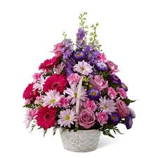 Central market florist has many unique products and elegant designs to choose from. Pastel Sympathy Flowers Basket At Send Flowers
