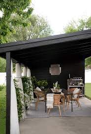 I thought adding some sheer curtains would keep the carport feeling open, add ambiance, as well as make it feel a bit more private. Painted Carport Makeover Room For Tuesday Blog
