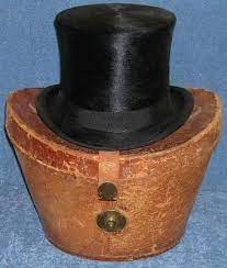Fantastic Scarce In This Condition Holt Renfrew Co 1800 S Beaver Fur Top Hat W Original Leather Travel Case As T Vintage Hat Boxes Antique Hats Hat Liner