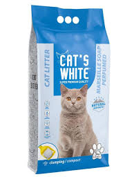 Cats White Sabunlu Bentonit Kedi Kumu Ince 5 Kg 6 Lt