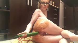 Shitty Cucumber In The Kitchen – 4 - Free Extreme Scat