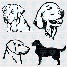 Labrador Retriever Vector Svg Files For Silhouette Files For Cricut Svg Dxf Eps Png Instant Download In 2020 Labrador Retriever Labrador Retriever