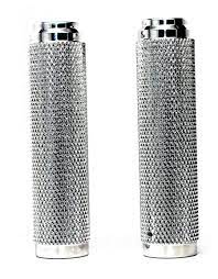 Harley Grips Internal Throttle Chrome Diamond Knurled Custom Harleys Grips Chrome