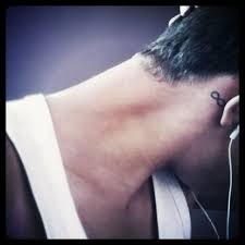 Neck Ear Infinity Tattoos Infinity Symbol Tattoo Cute Couple Tattoos