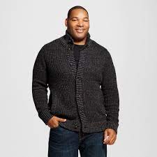 Men S Big Tall Full Button Mock Sweater Black X Large Tall Merona Size Xl Tall Black Sweaters Men Sweater Sweaters