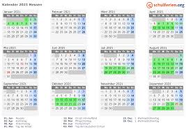 Kalender 2021 nrw zum ausdrucken : Kalender 2021 Ferien Hessen Feiertage