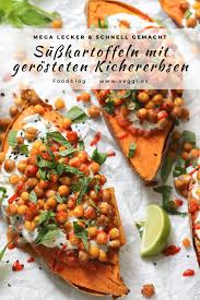 Ofen Susskartoffeln Mit Gebackenen Kichererbsen Und Minz Joghurt Veggies Vegan Rezept Susskartoffel Rezept Vegan Susskartoffel Rezept Ofen Susskartoffel Rezepte