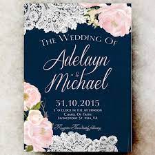 Navy Blue Blush Pink Wedding Invitation Printable Country Wedding Floral Wed Navy Wedding Invitations Blush Pink Wedding Invitations Pink Wedding Invitations