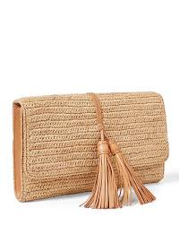 Polo Ralph Lauren Clutch En Raphia Sac En Raphia Tapis En Crochet Tricot Et Crochet