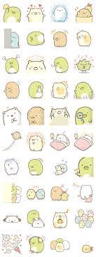 Sumikko Gurashi Myriad Of Feelings Line Stickers Cute Doodles Kawaii Drawings Cute Stickers