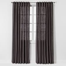 Pbteen.com has been visited by 10k+ users in the past month 95 X54 Light Filtering Linen Window Curtain Panel Brown Dark Gray Threshold Target