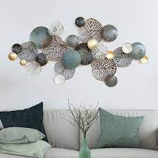 Nordic Luxury Living Room Wall Decor Modern Restaurant Wrought Iron 3d Wall Stickers Sofa P In 2021 Metal Wall Decor Living Room Wall Decor Living Room Room Wall Decor