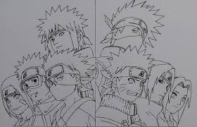Draw naruto | art meaning : Team 7 S Naruto