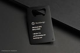 Laser Engraved Metal Bottle Opener Rockdesign Luxury Business Card Printing Laser Engraved Metal Metal Bottles Metal Engraving