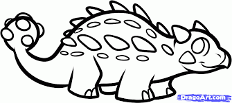 How To Draw An Ankylosaurus For Kids Step By Step Dinosaurs For Kids For Kids Free Online Drawing Tutorial Adde Dinosaur Drawing Drawing For Kids Drawings
