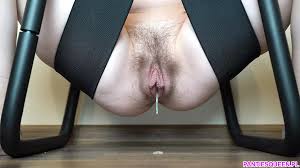 Dripping Wet Pussy Sits on Sex Chair and Watches Porn: Ukrainian Webcam Porn