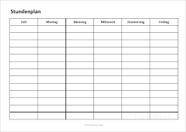 Einfach auf den link klicken und die jeweilige version downloaden: Stundenplan Zum Ausdrucken Toptorials