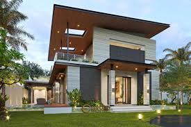 Garasi mobil smping rumah model tertutup bisa kamu gunakan juga nih, gengs! Architectural Design Of Building Exterior And Interior