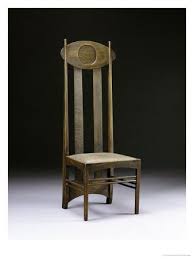 Mackintosh Oak Chair Art Deco Chair Iconic Furniture Design