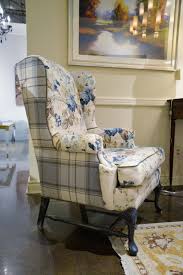 Us 20 88 46 off sloping arm king back chair cover elastic armchair wingback chair wing back chair cover stretch protector slipcover. Behind The Scenes The Barrymore Buffalo Plaid Custom Chair Rambling Renovators