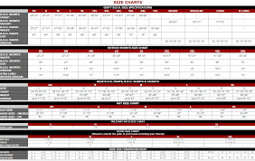 Sizing Charts Surplus Nation