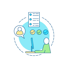 Icono de línea de inicio de sesión de cuenta. Registro de nuevo usuario.  Ilustración del concepto de registro | Vector Premium