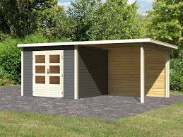 Große auswahl an pultdach gartenhaus martina 28. Gartenhaus Wacken 6 28 Mm Terragrau Inkl 3 M Anbau Ruckwand Gartenhauser Mit Anbau Gartenhauser Gartenbauten Mein Karibu